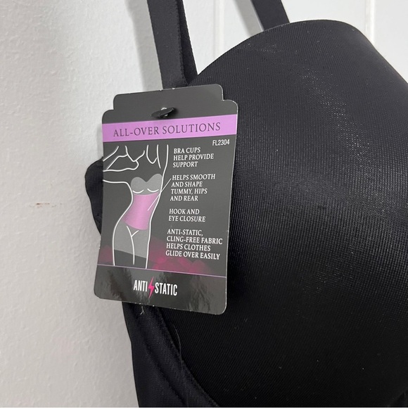 Maidenform Black Control Top Slip Style Underwire Bra Size 36D NWT - Picture 3 of 8